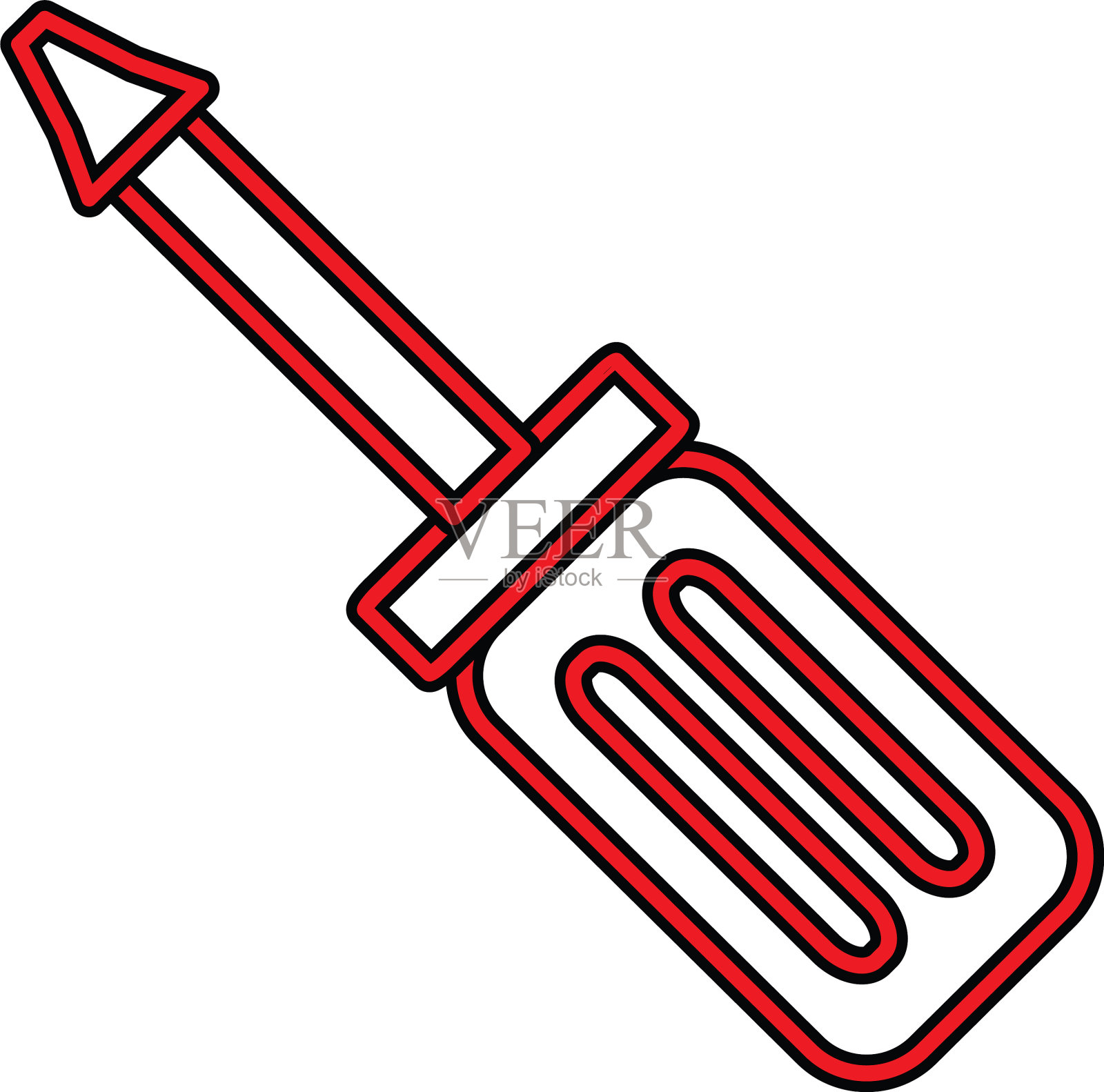 齿轮完美图标或pigtogram在填充风格图标素材