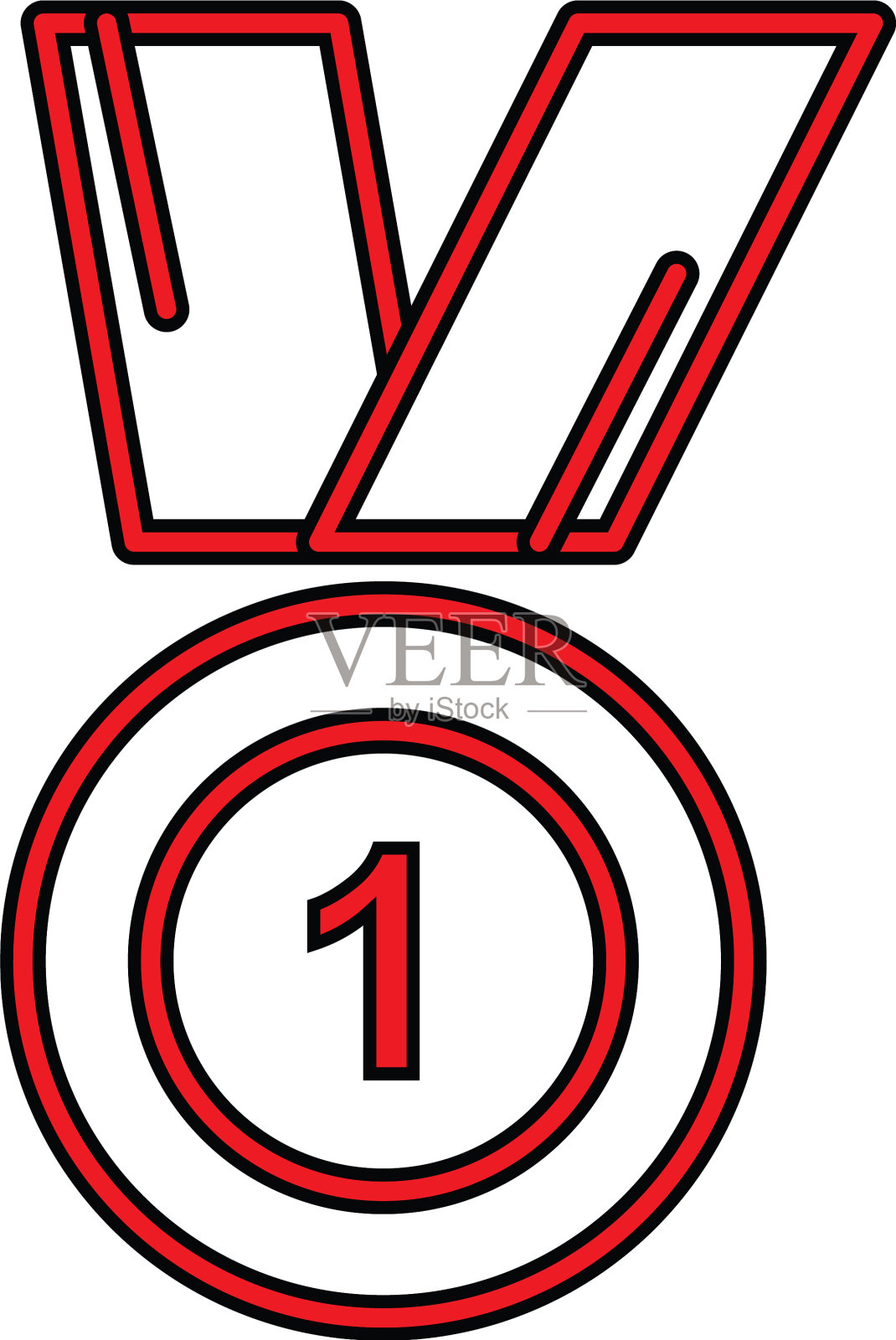 我完美的图标或pigtogram在填充风格设计元素图片