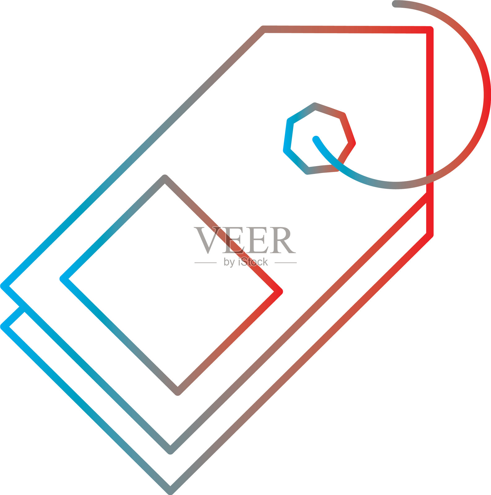 线条梯度完美的图标或pigtogram设计元素图片