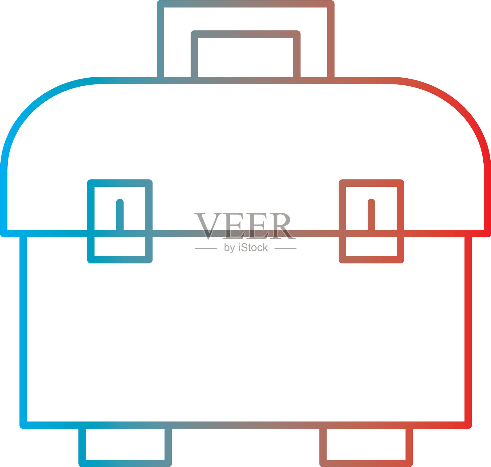 线条梯度完美的图标或pigtogram图标素材