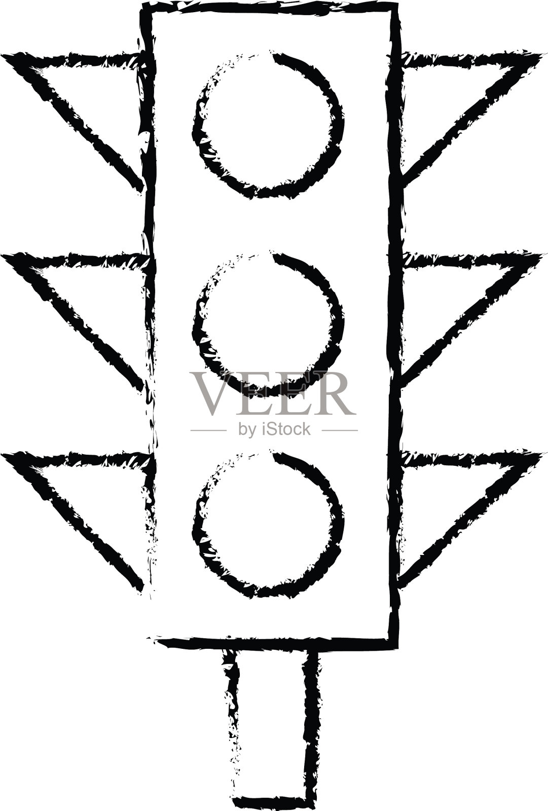 粗线完美的图标或pigtogram设计元素图片