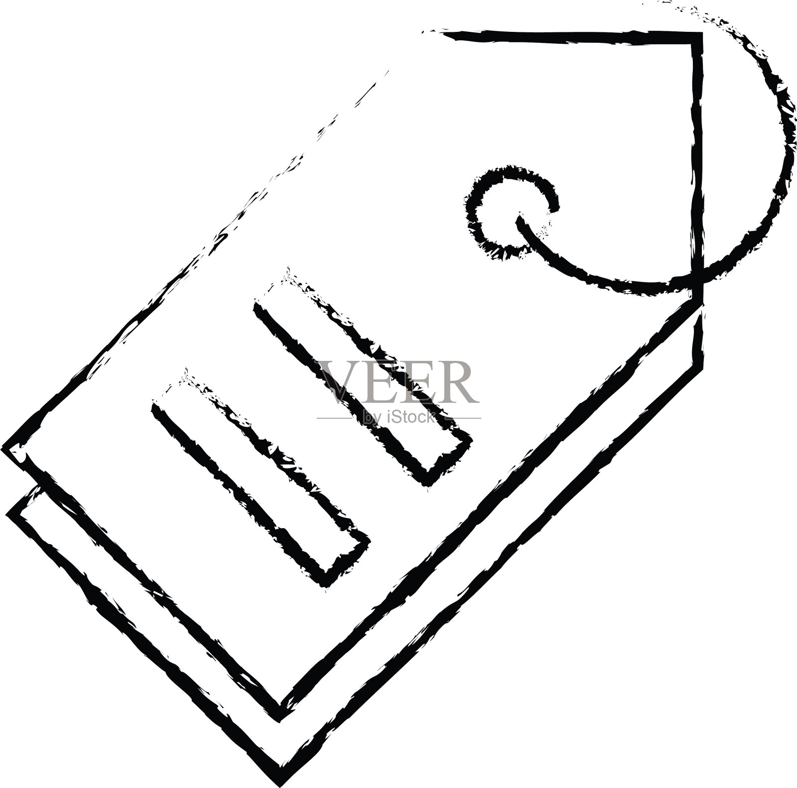 粗线完美的图标或pigtogram设计元素图片