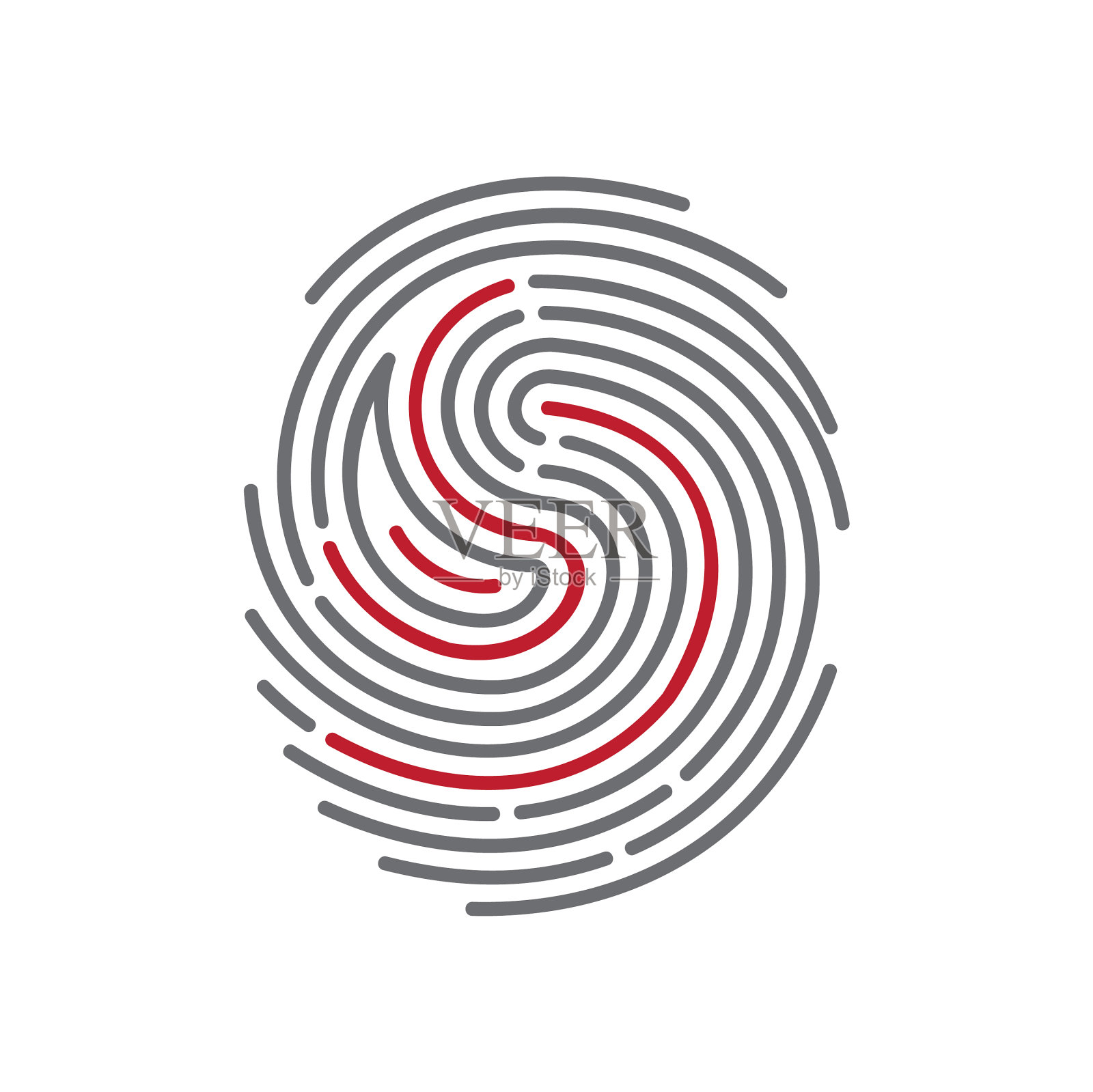 手指id图标在白色背景的图形和插画图片素材