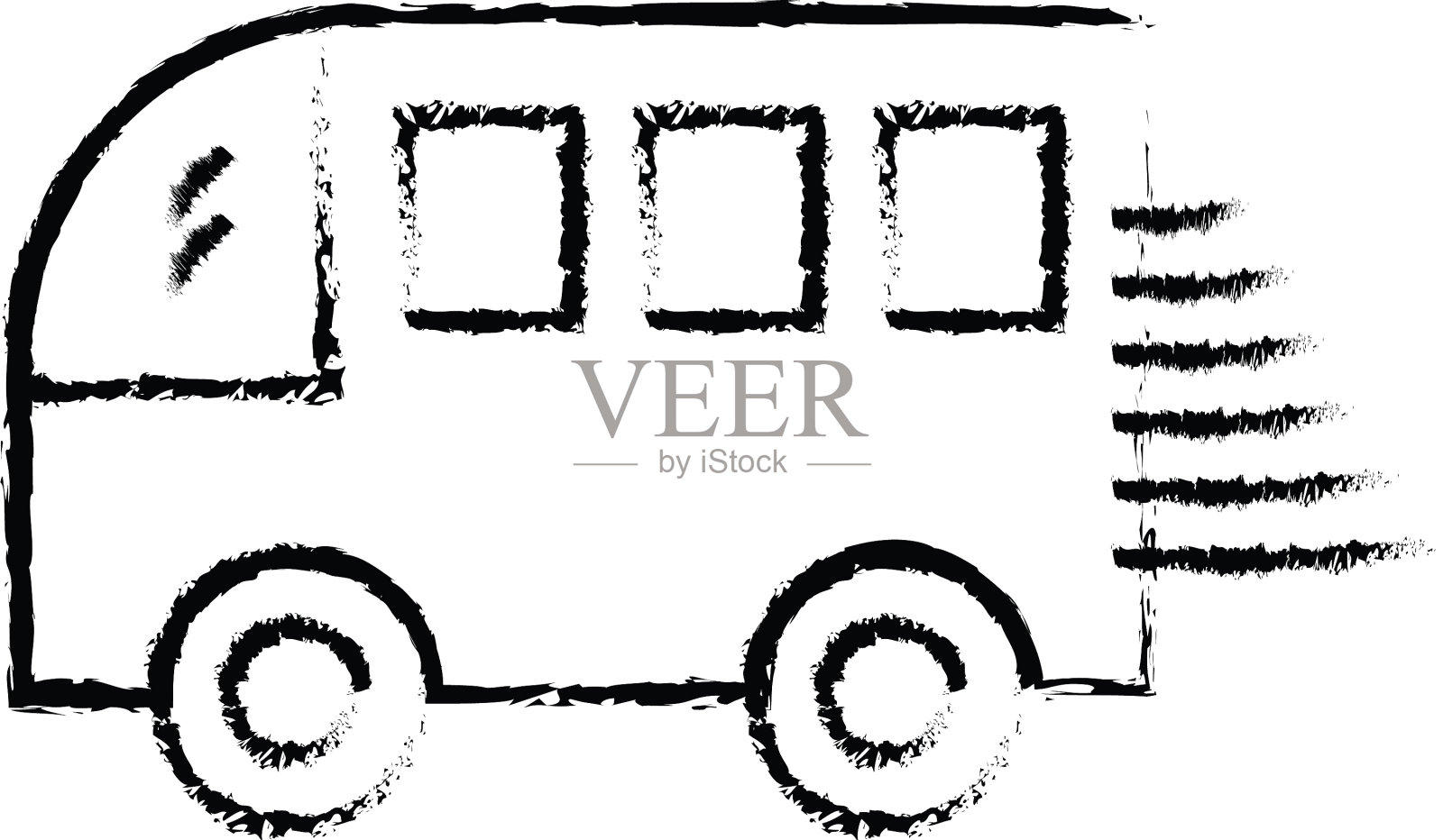 粗线完美的图标或pigtogram设计元素图片