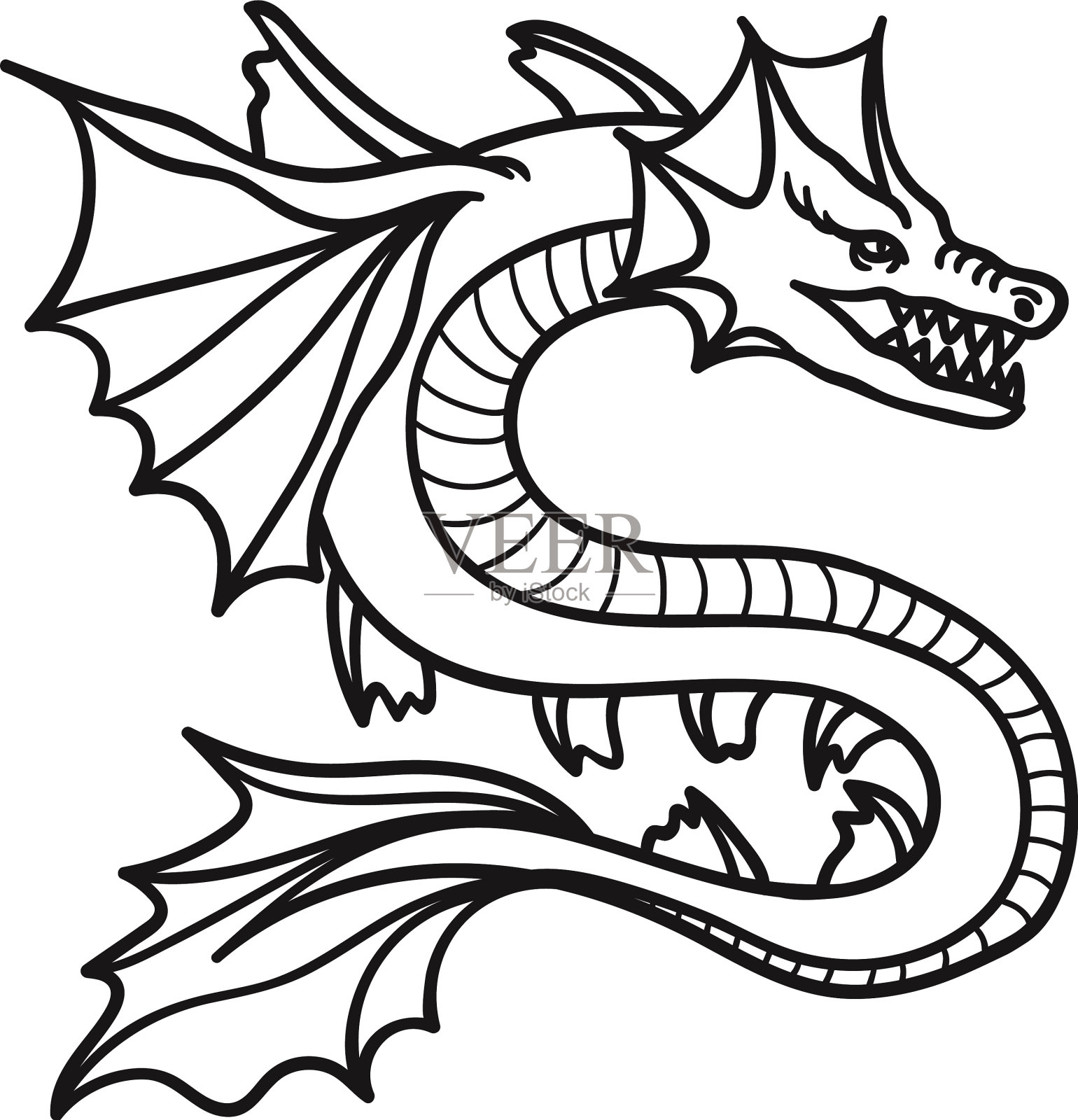 龙图标设计元素图片