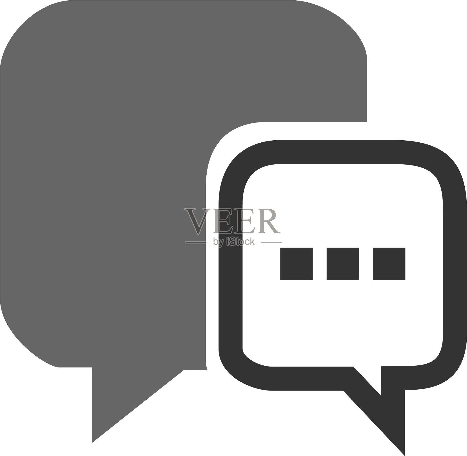 输入一个聊天气泡评论符号符号股票图标素材