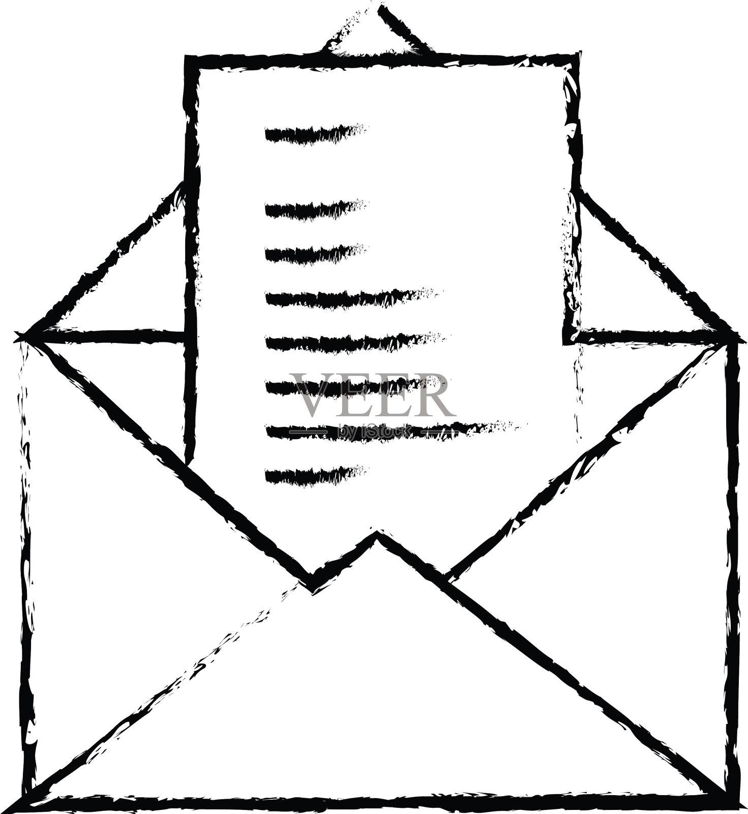 粗线完美的图标或pigtogram设计元素图片