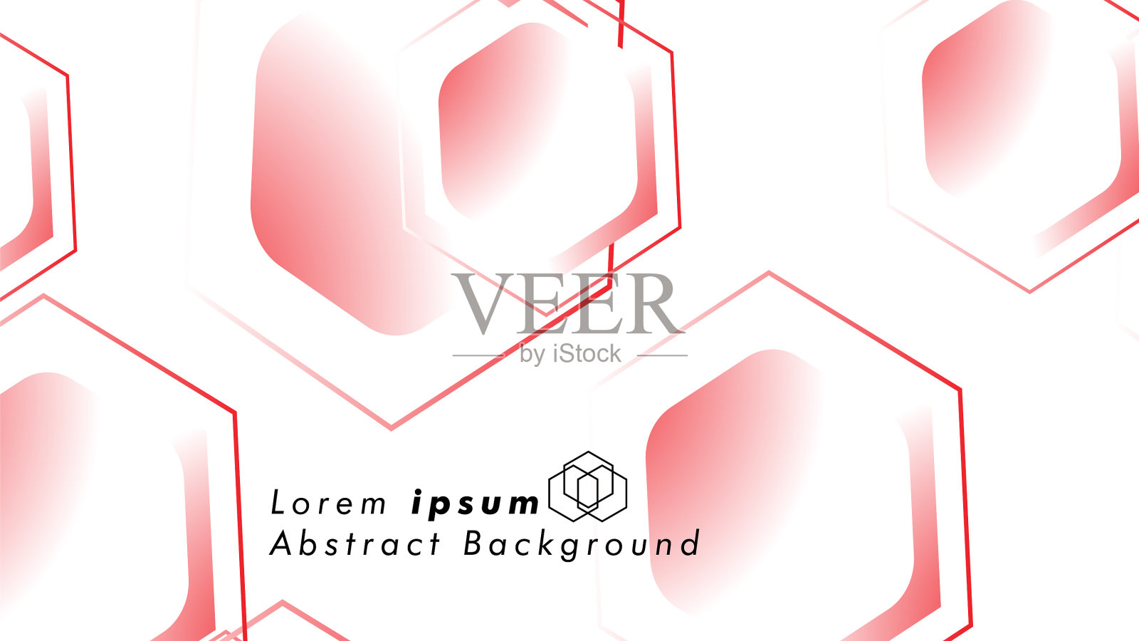 六边形的抽象背景概念插画图片素材