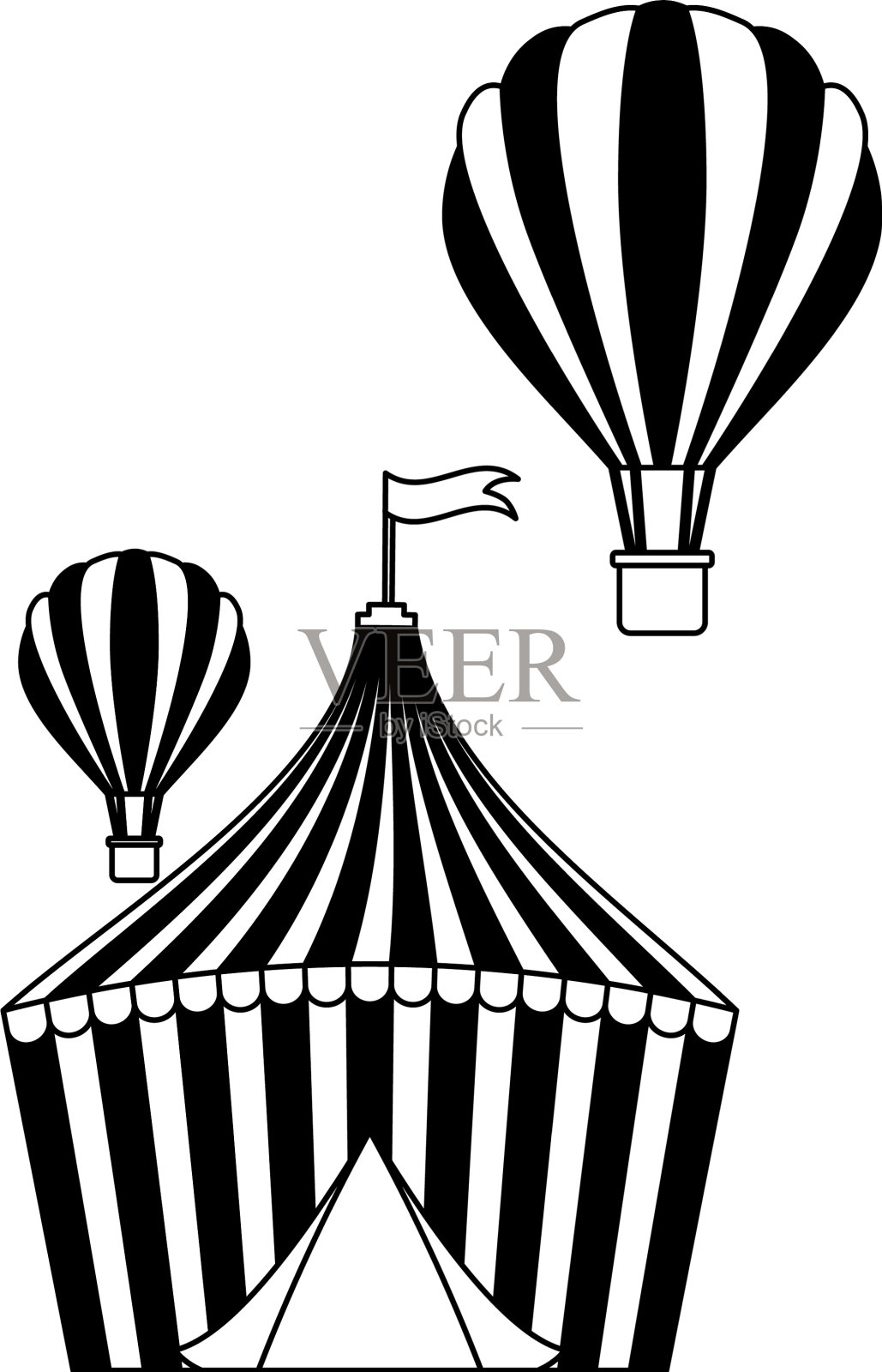 马戏团的游乐园设计元素图片