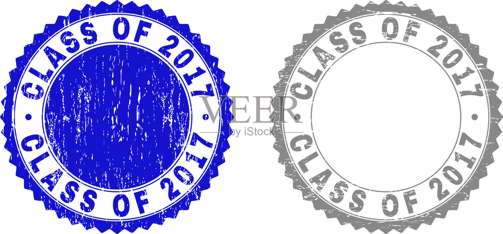 2017年的垃圾摇滚(Grunge)班级留下了水印插画图片素材