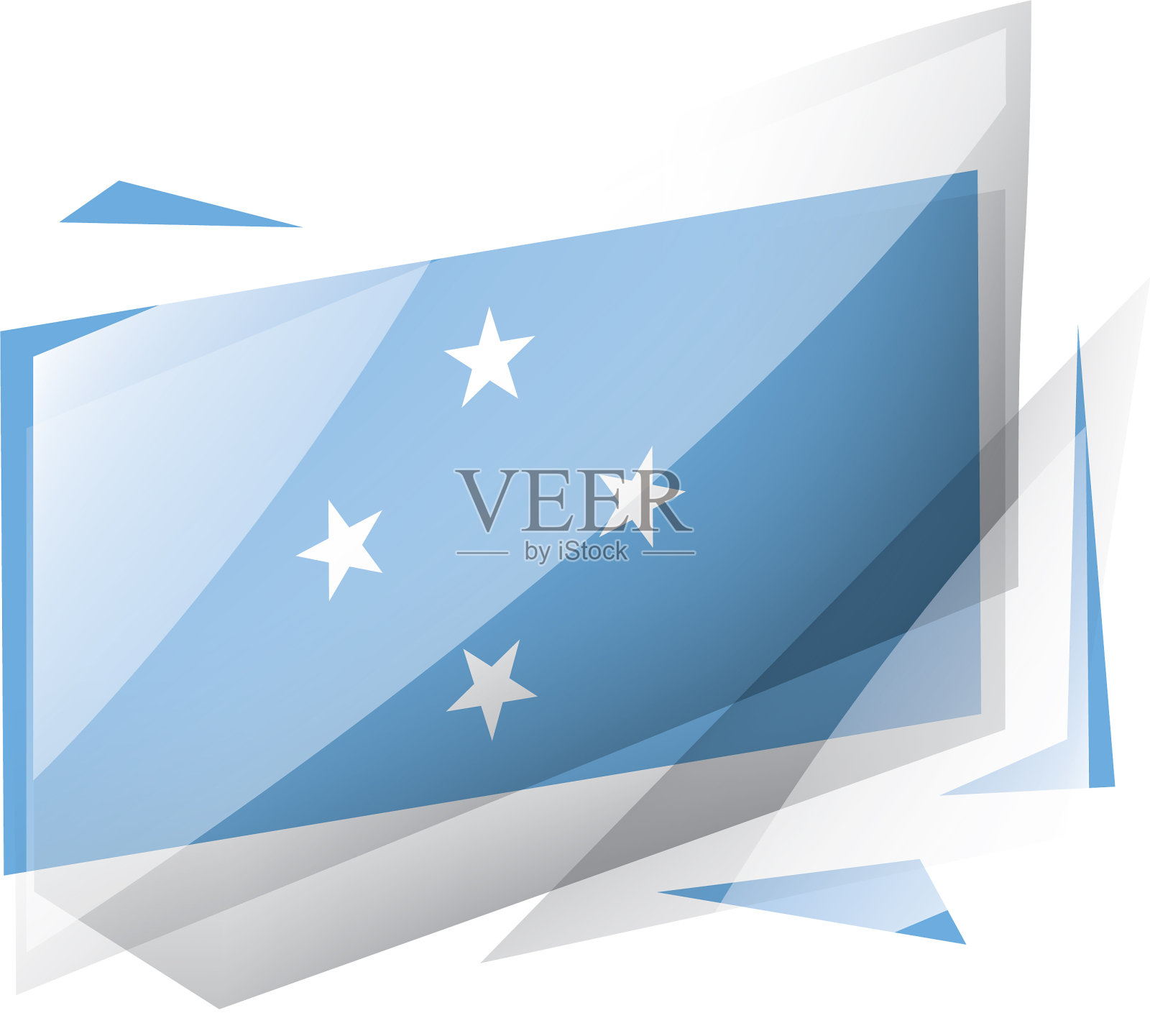 密克罗尼西亚联邦旗设计元素图片