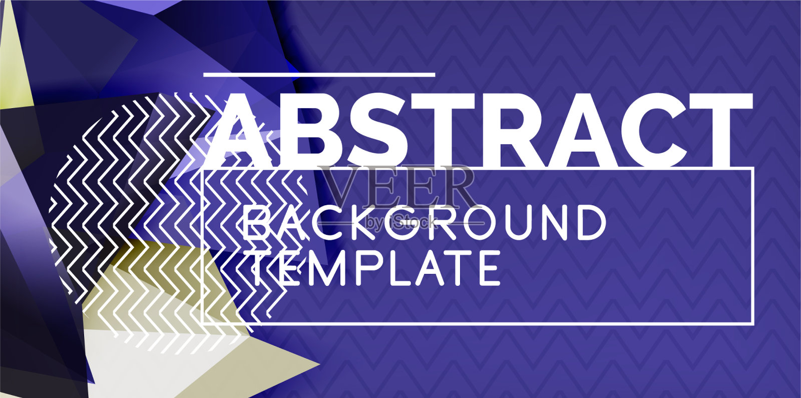 三角形三维几何形状的背景设计模板素材