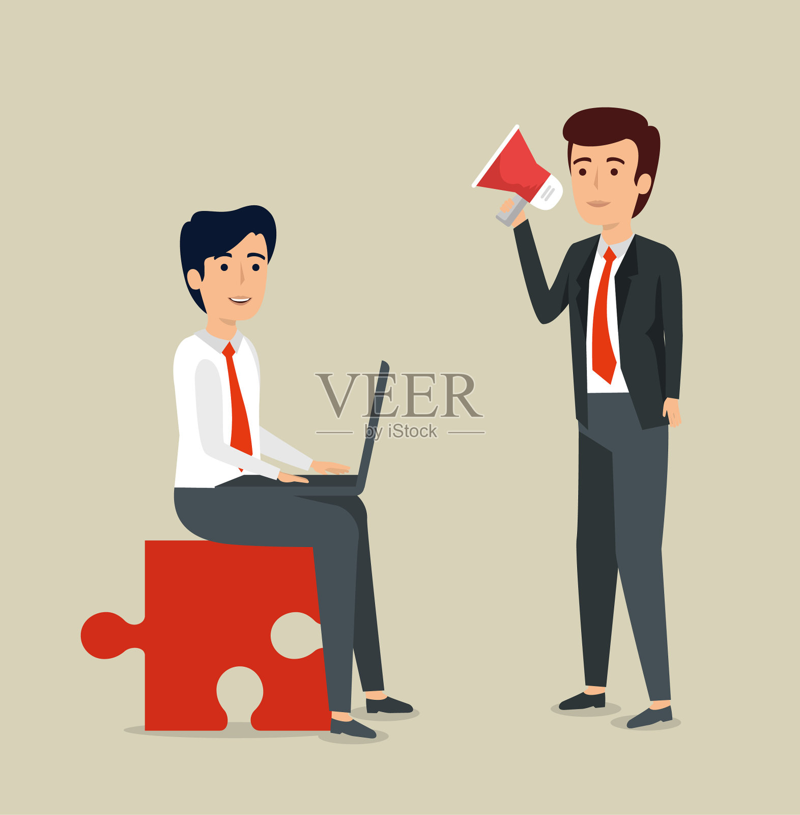 商务团队专业战略规划插画图片素材