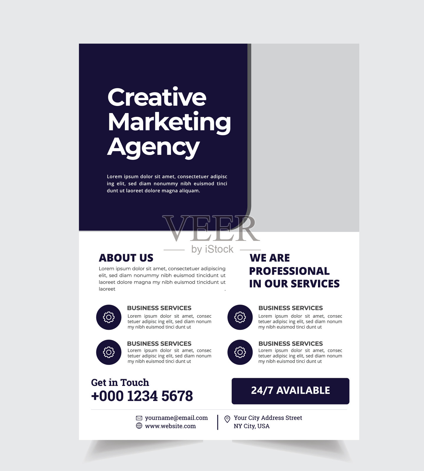 企业商业宣传册宣传单模板设计模板素材