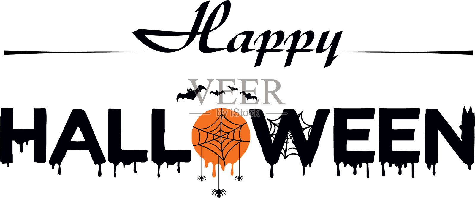 海报与类型快乐万圣节插画图片素材