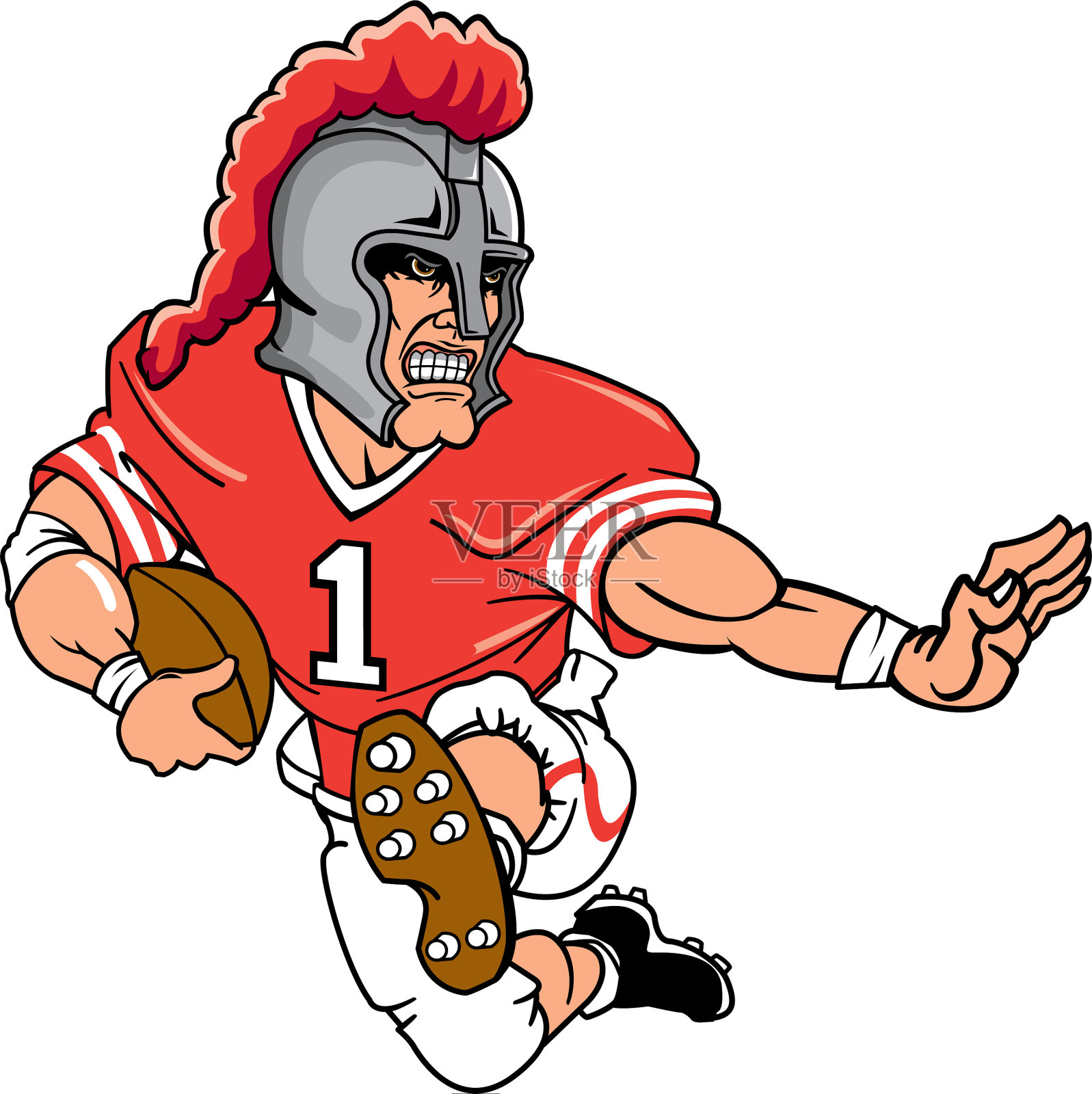 骑士体育标志吉祥物足球设计元素图片