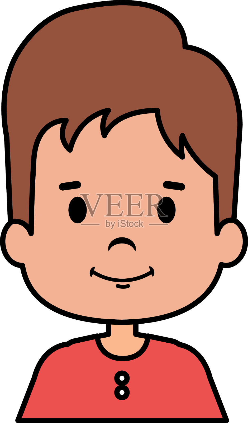 快乐的小男孩性格设计元素图片