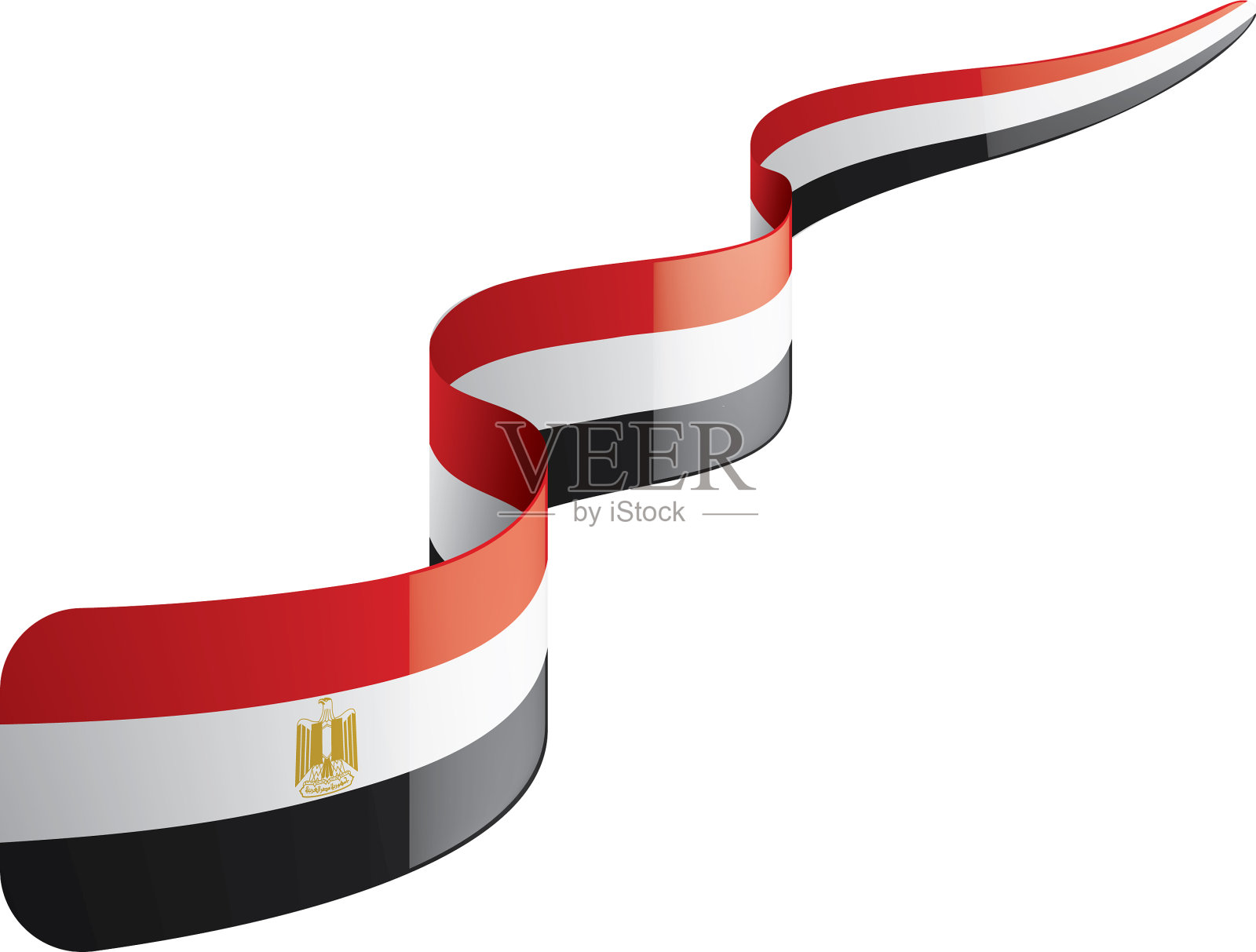 埃及国旗上有白色设计元素图片