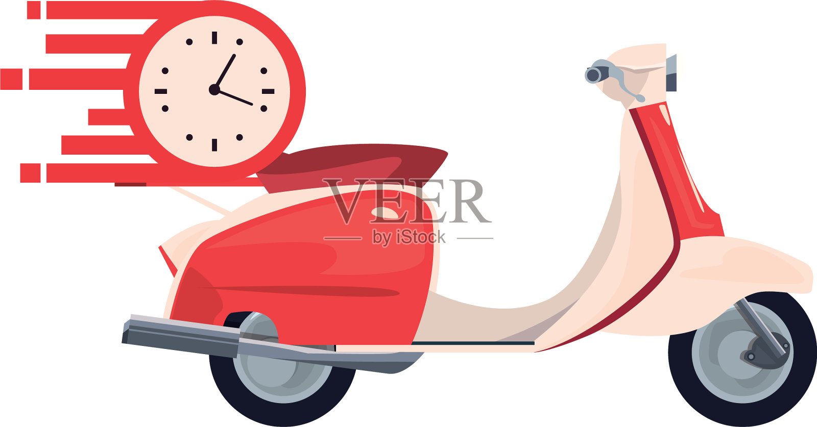 摩托车速递物流标志设计元素图片