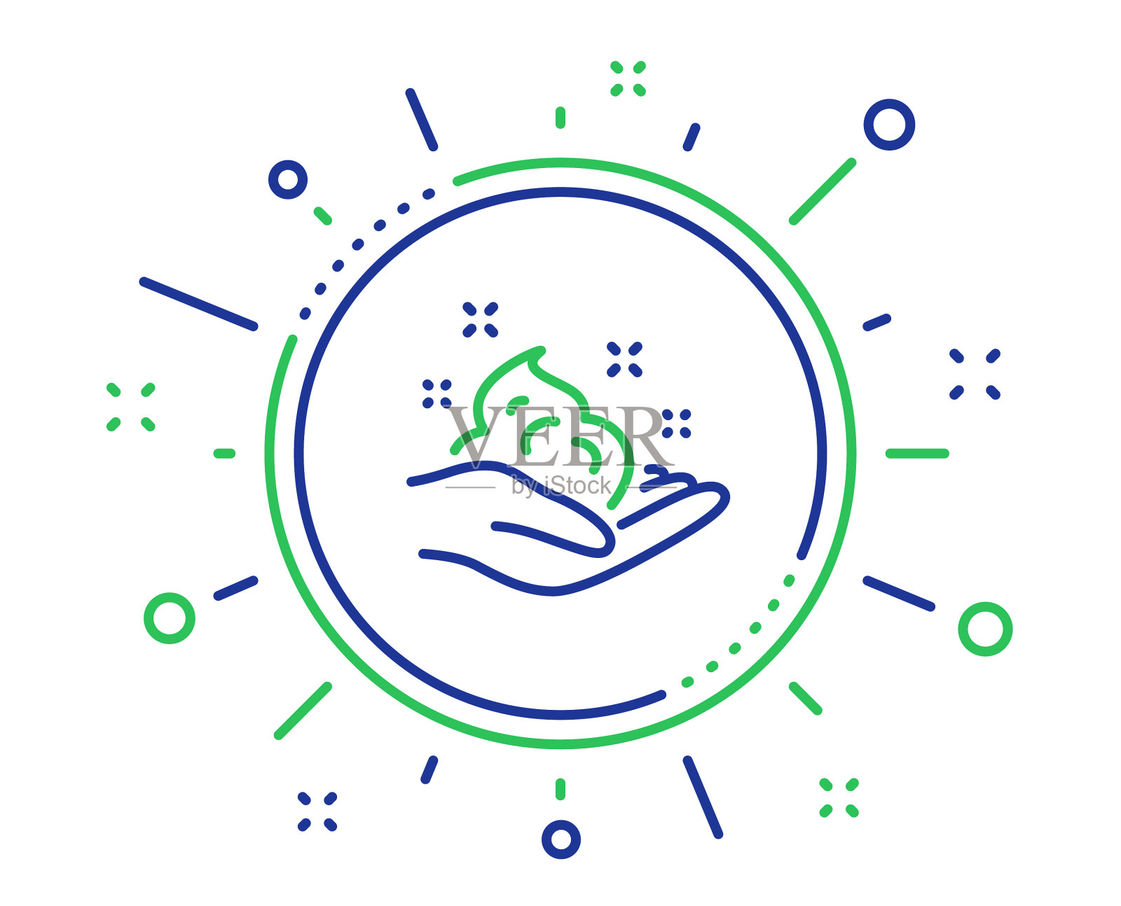 护手霜线图标护肤凝胶或乳液标志插画图片素材