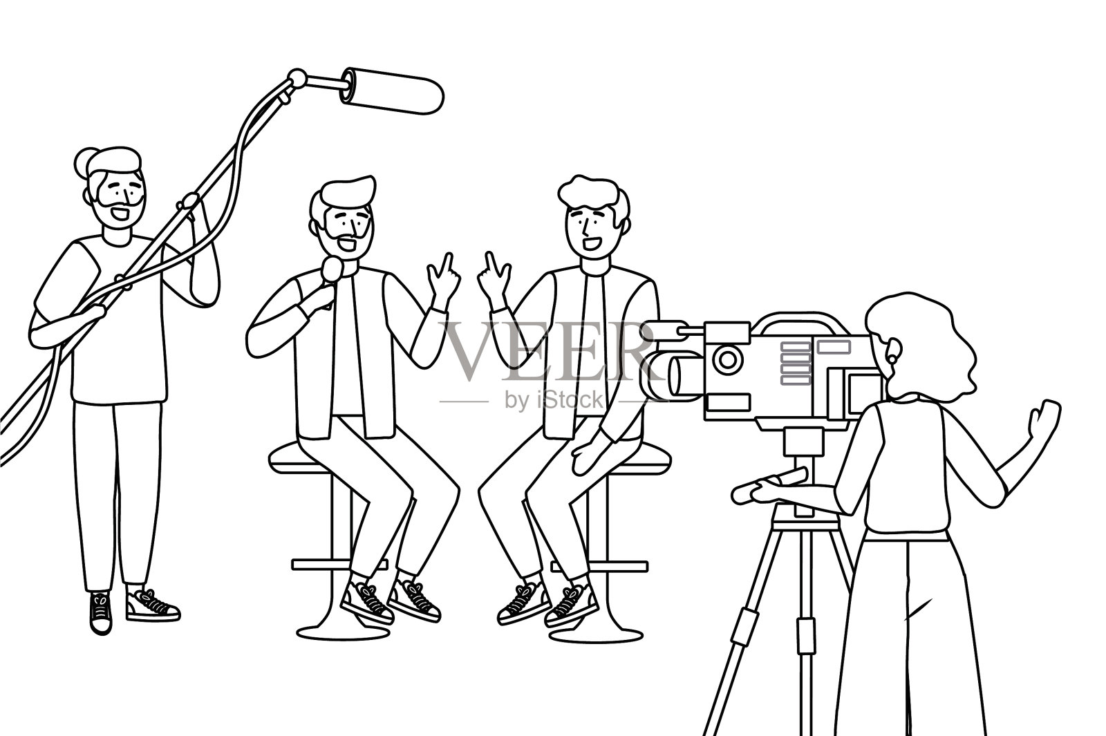 广播报道设计设计元素图片