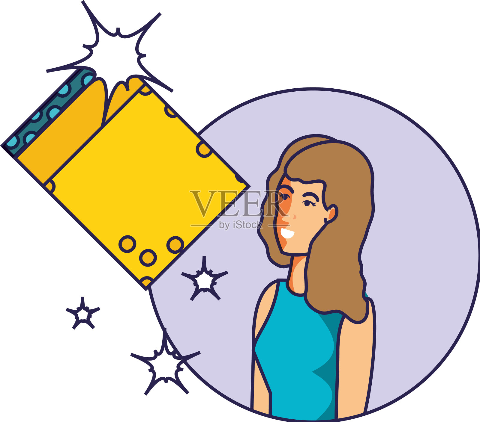 带有泡沫设计的隔离清洗桶设计元素图片