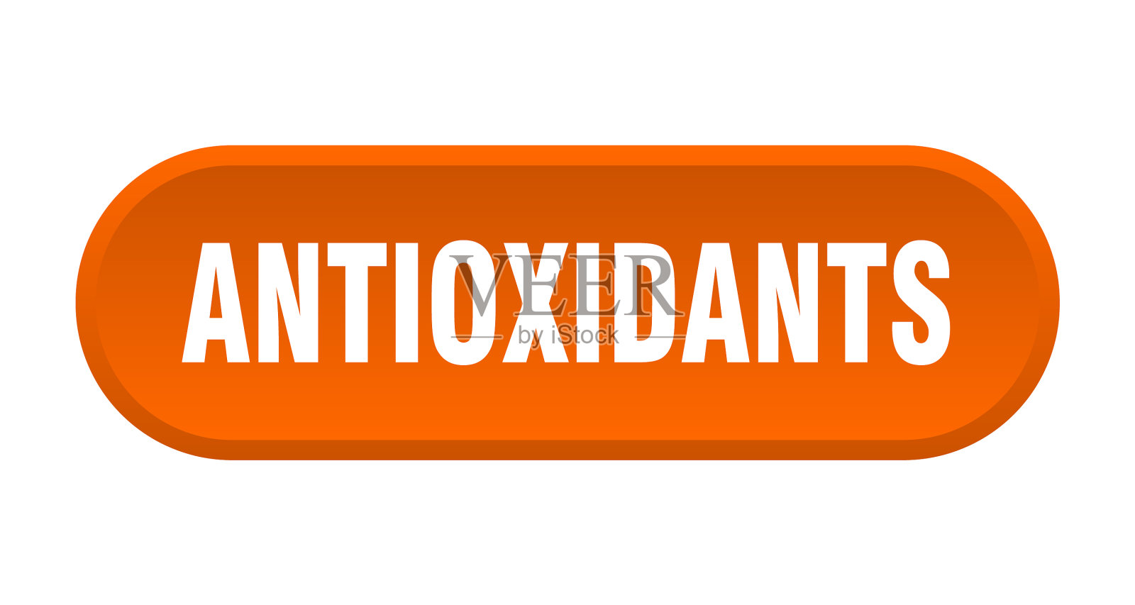 抗氧化剂按钮抗氧化剂呈桔黄色插画图片素材