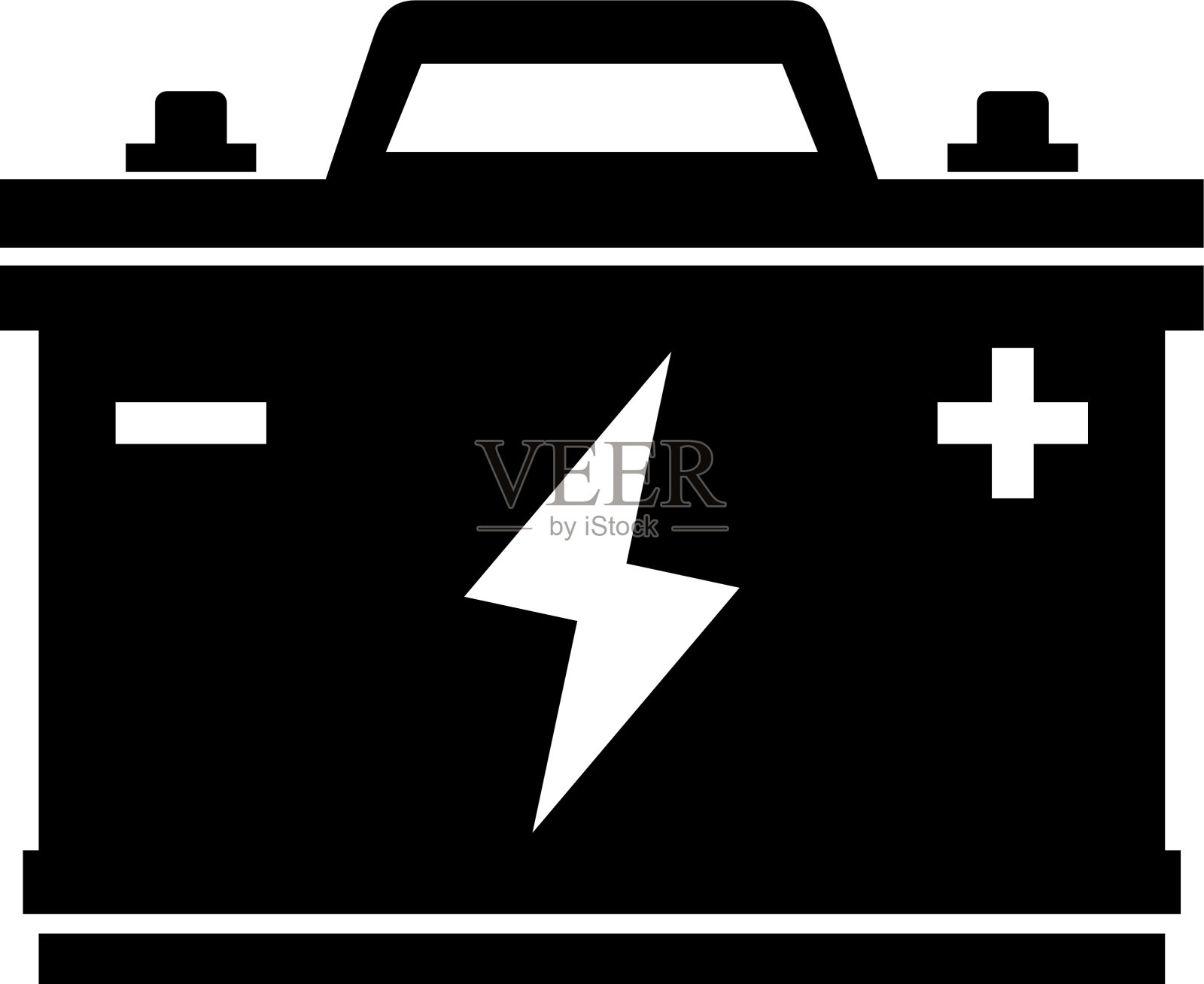 汽车电池图标设计元素图片