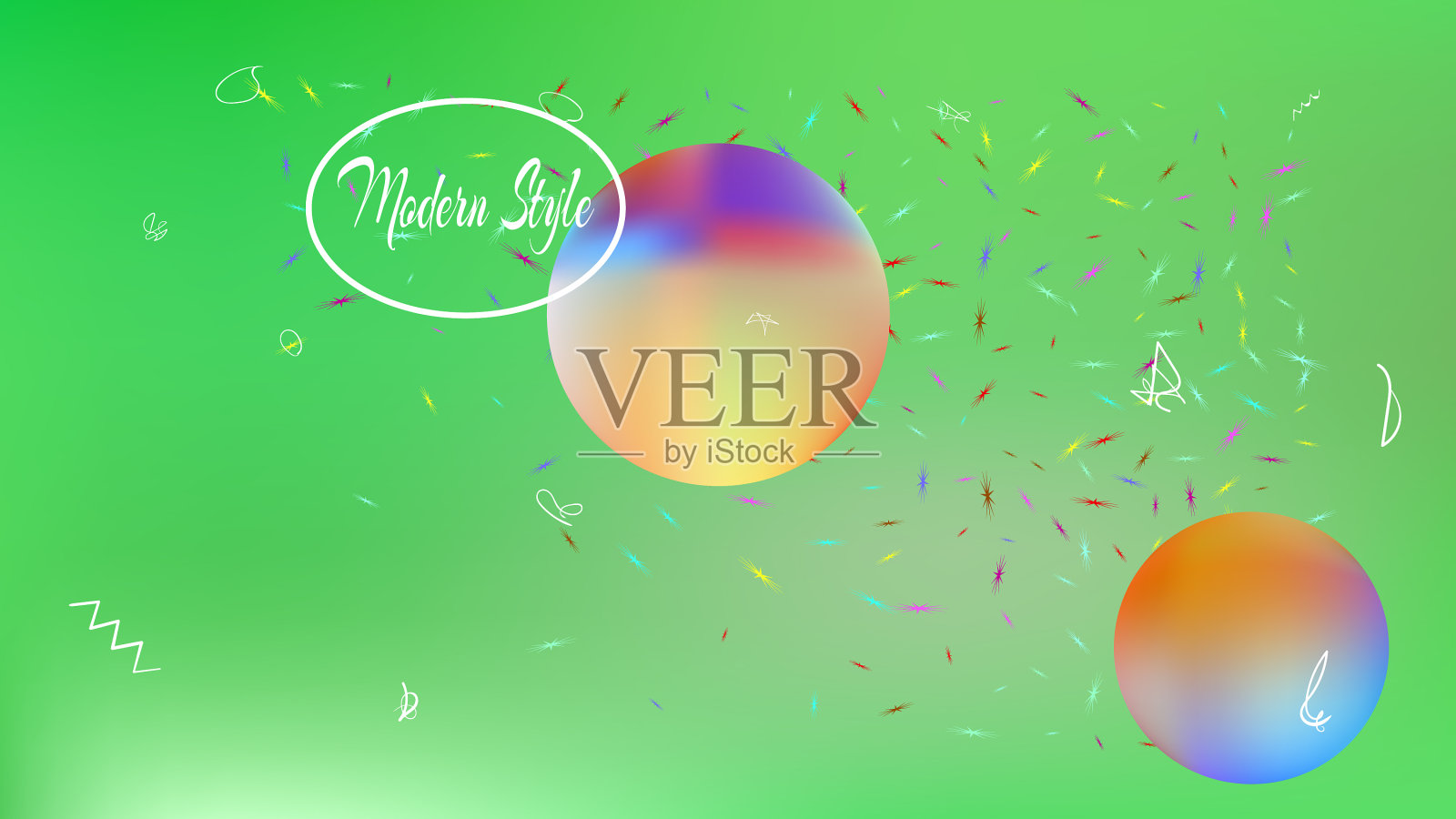 常见的抽象空间幻想新插画图片素材