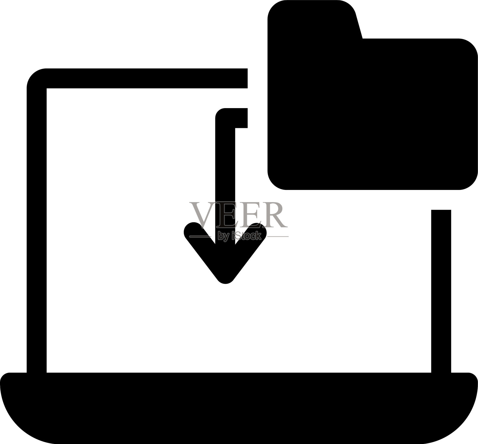 下载文件夹图标素材