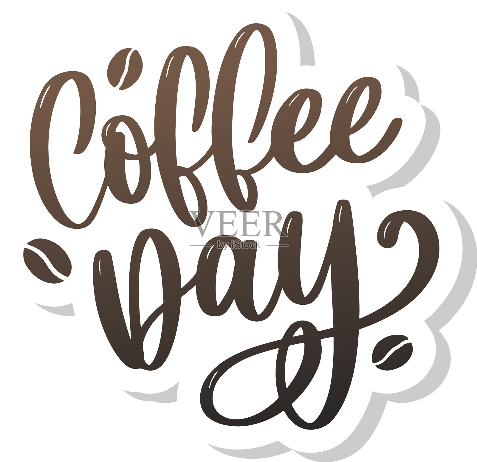 10月1日国际咖啡日标志世界设计元素图片