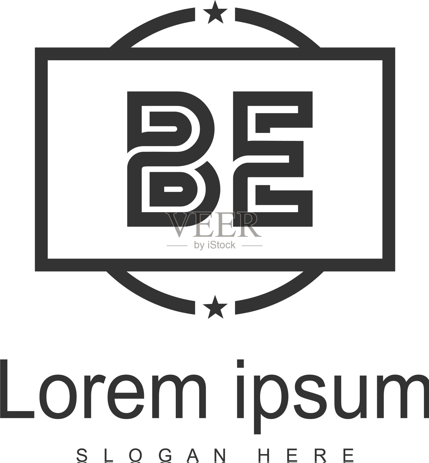 是字母标志设计创意现代是字母插画图片素材