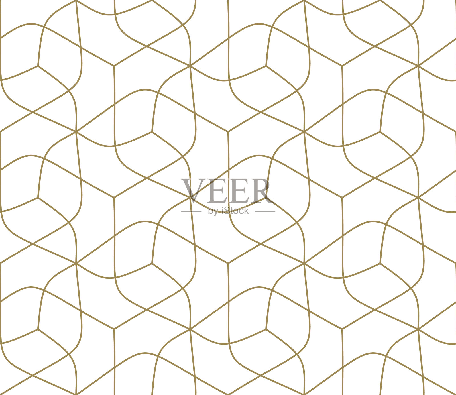 无缝图案与抽象几何线插画图片素材