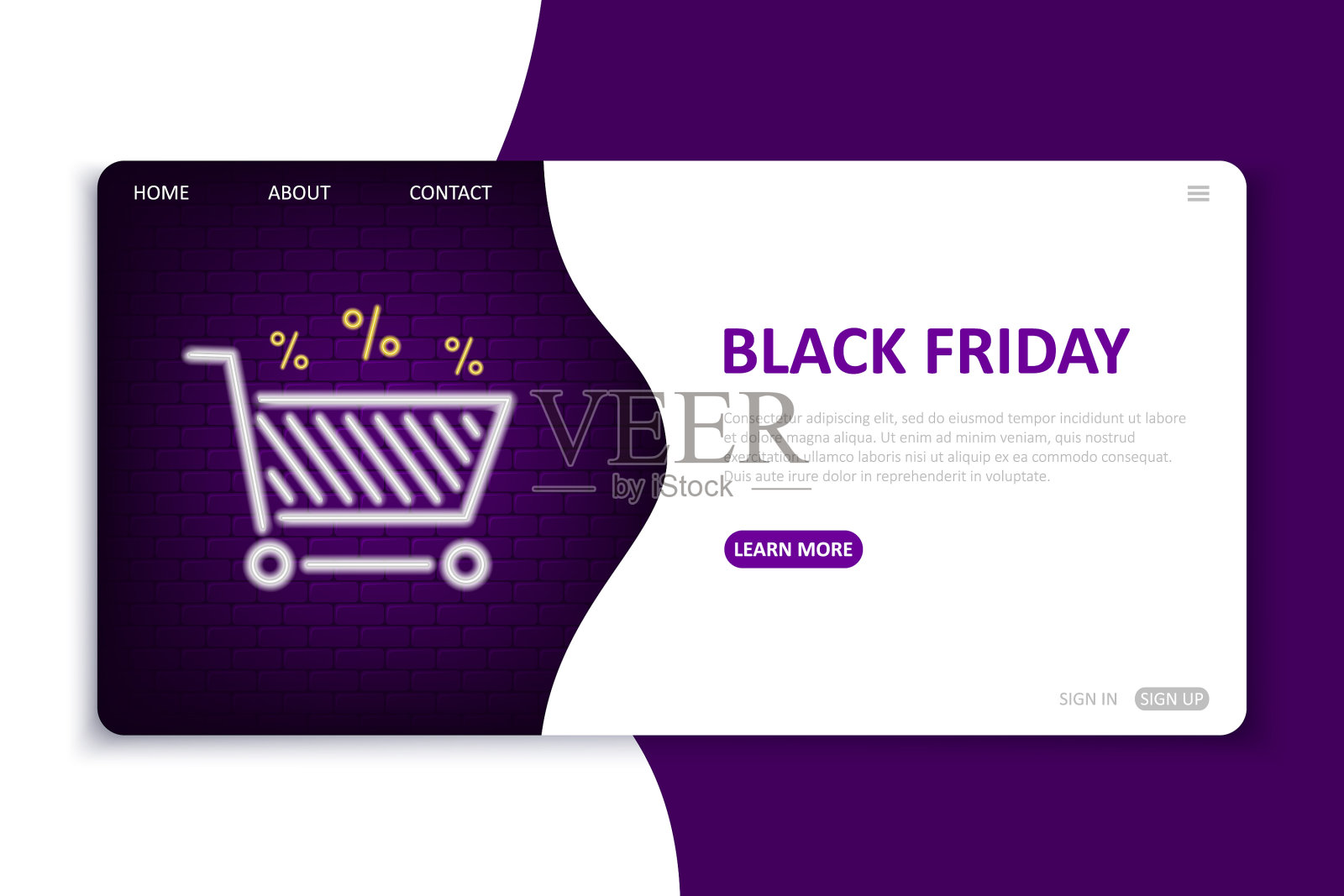 黑色星期五登陆页面网站模板设计模板素材