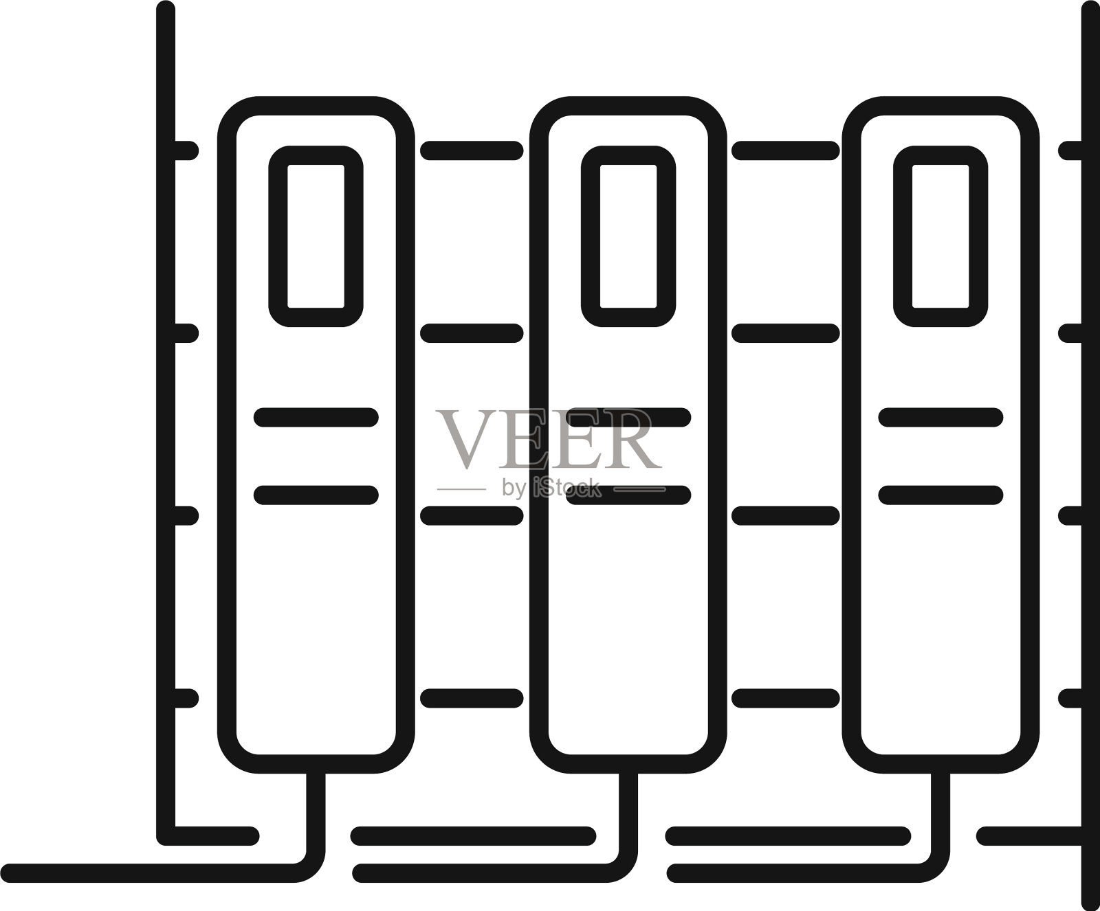 家采矿农场图标轮廓风格图标素材