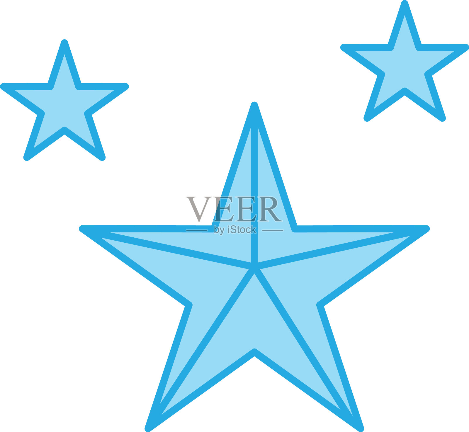 完美的蓝色色调图标或象形图上的白色设计元素图片