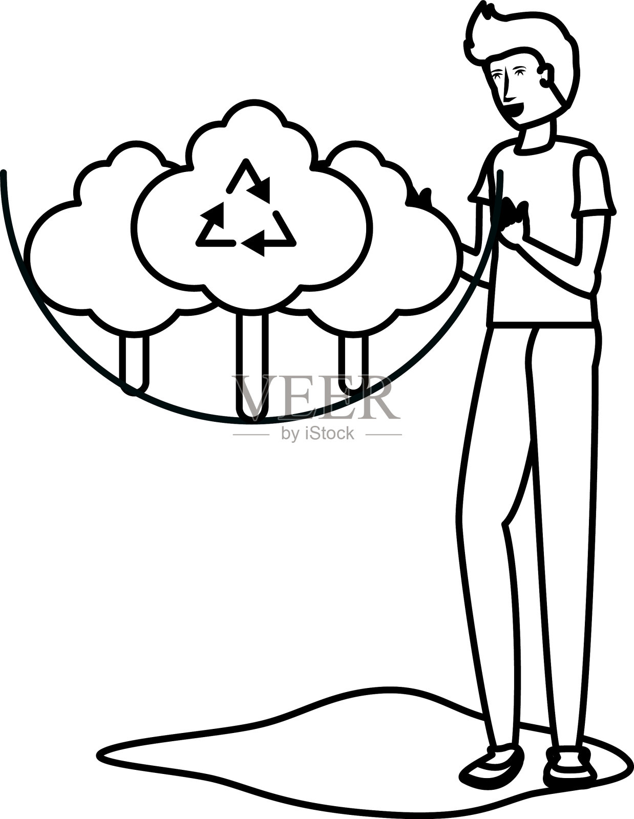 阿凡达人与树的设计设计元素图片