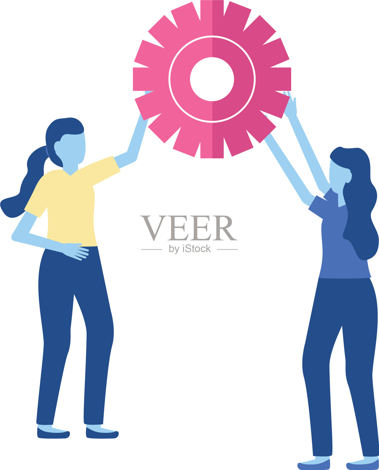 商业女性的装备设计元素图片