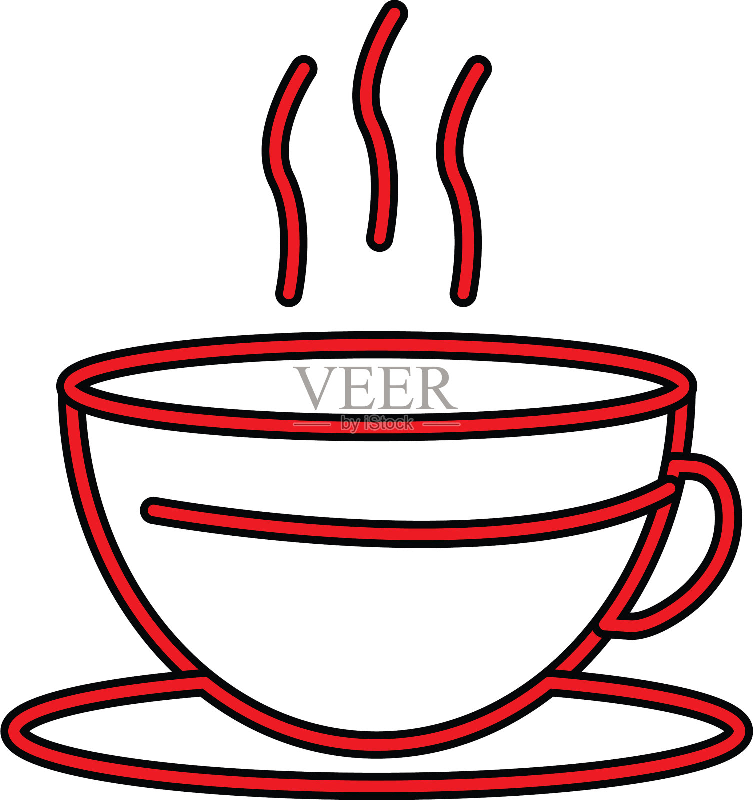 下降完美的图标或填充样式的pigtogram设计元素图片