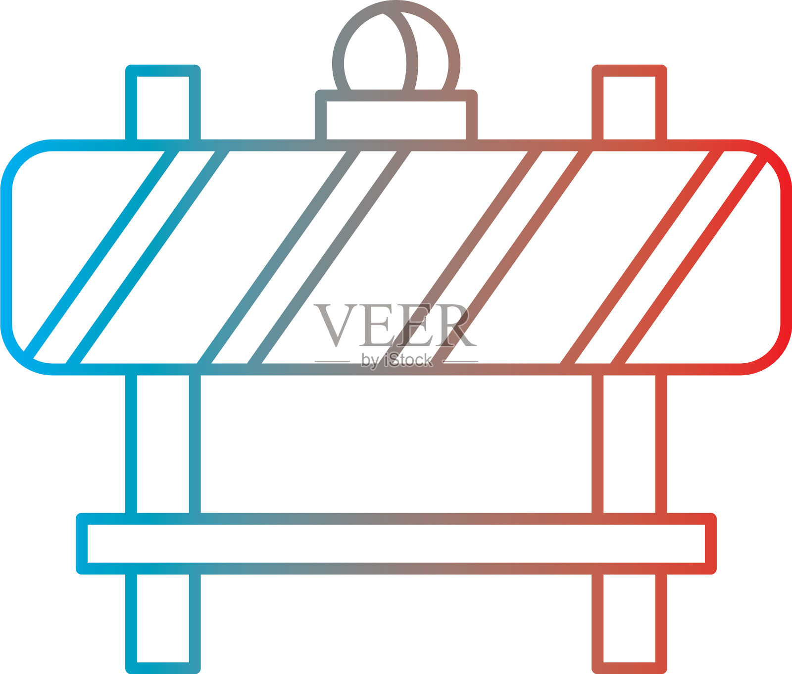 线条梯度完美的图标或pigtogram设计元素图片