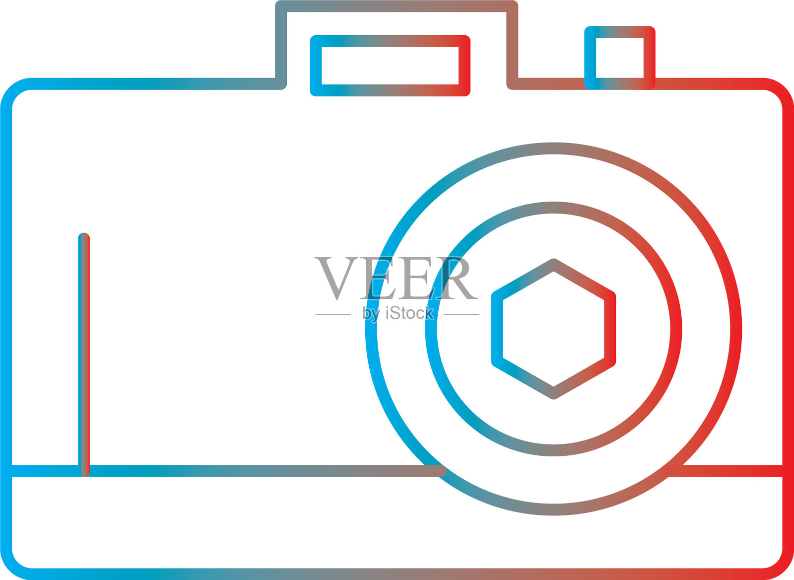 线条梯度完美的图标或pigtogram图标素材