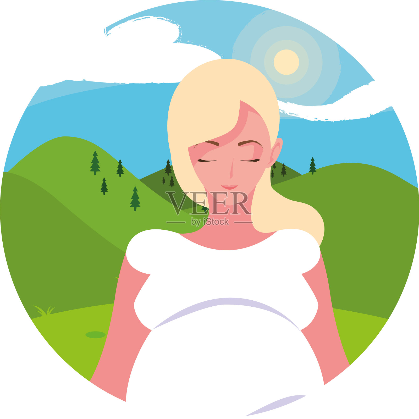 孤立孕妇设计图标设计元素图片