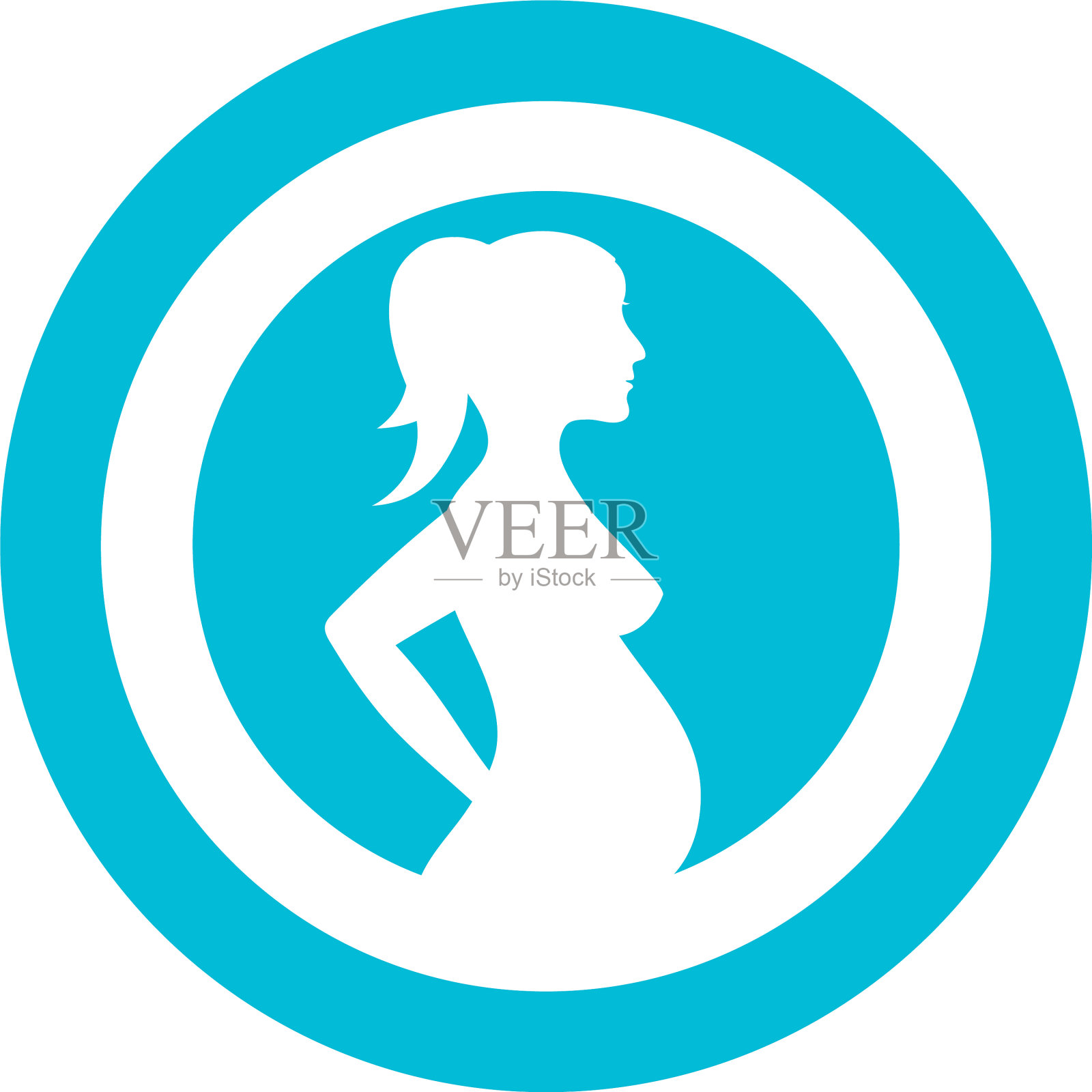 怀孕模板图标设计元素图片