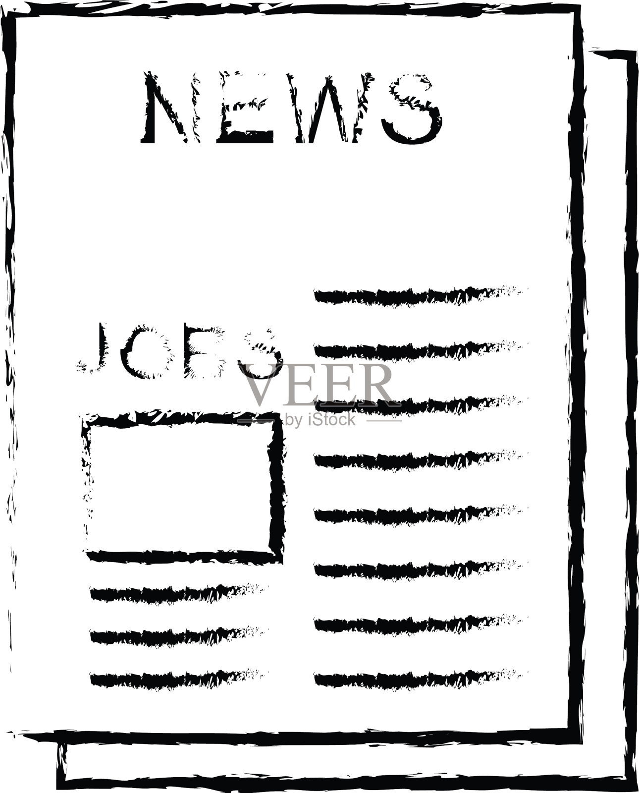 粗线完美的图标或pigtogram设计元素图片