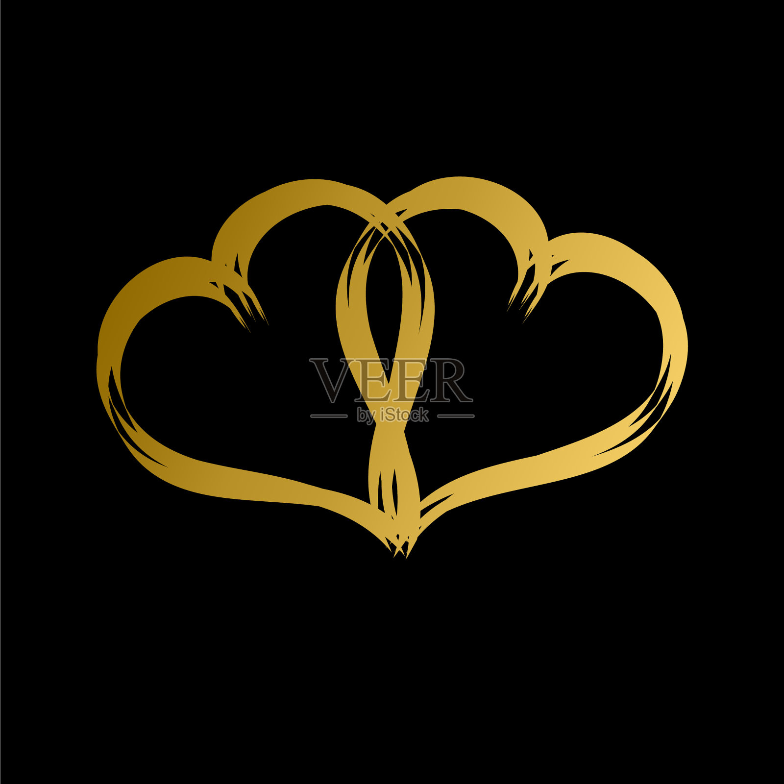 装饰心形爱的象征插画图片素材