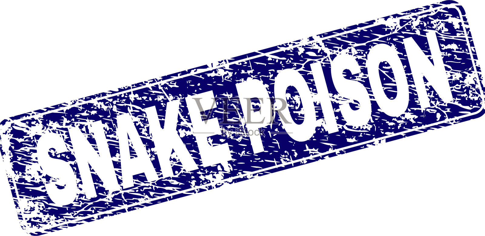 垃圾蛇毒框圆角矩形邮票插画图片素材