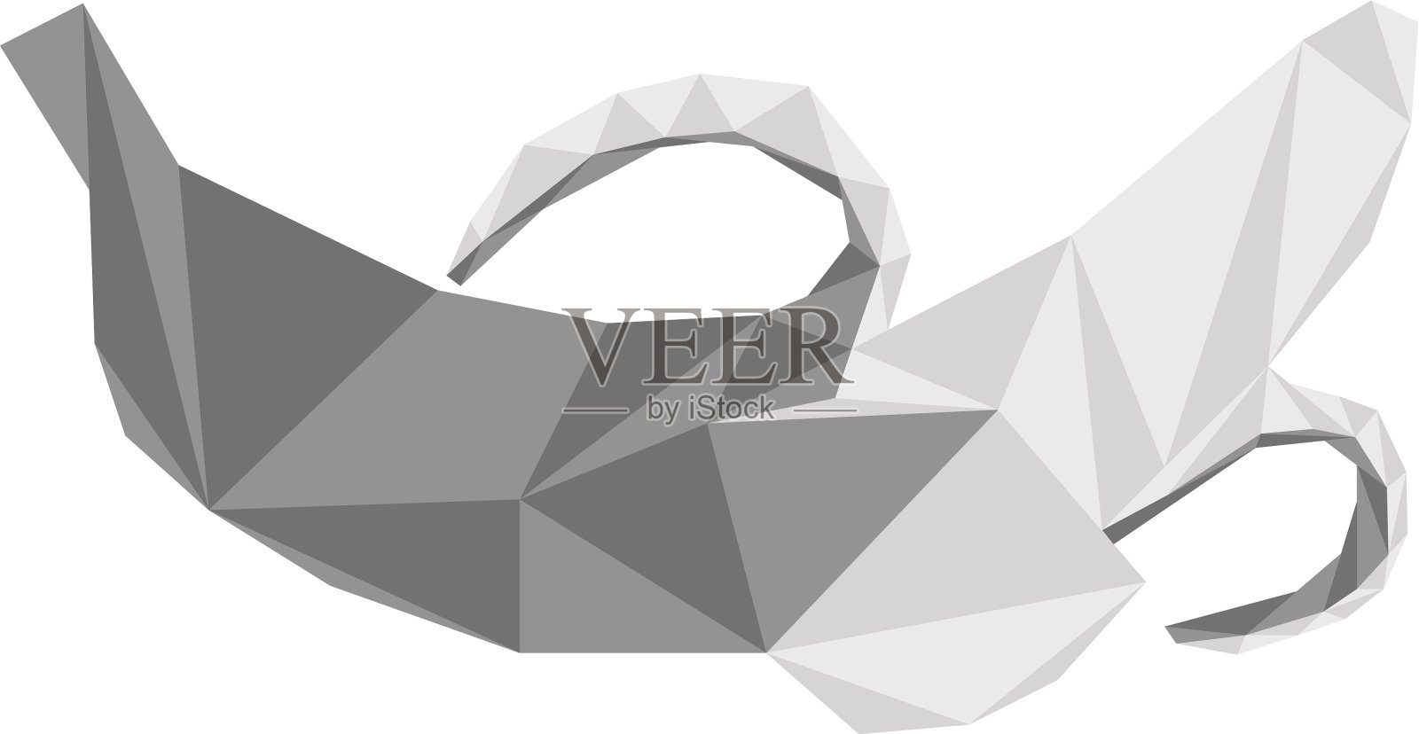 孤立低聚去皮香蕉插画图片素材