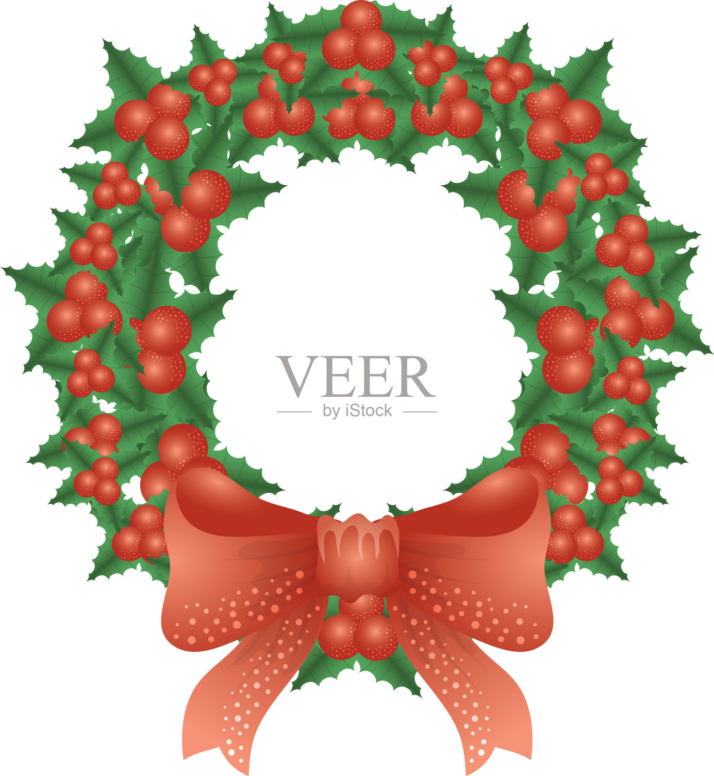 圣诞快乐装饰皇冠设计元素图片