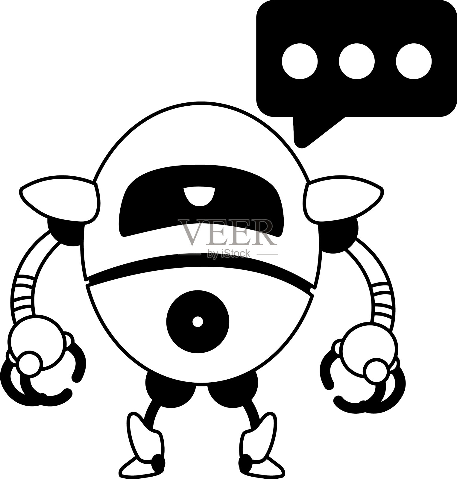 隔离技术机器人设计设计元素图片