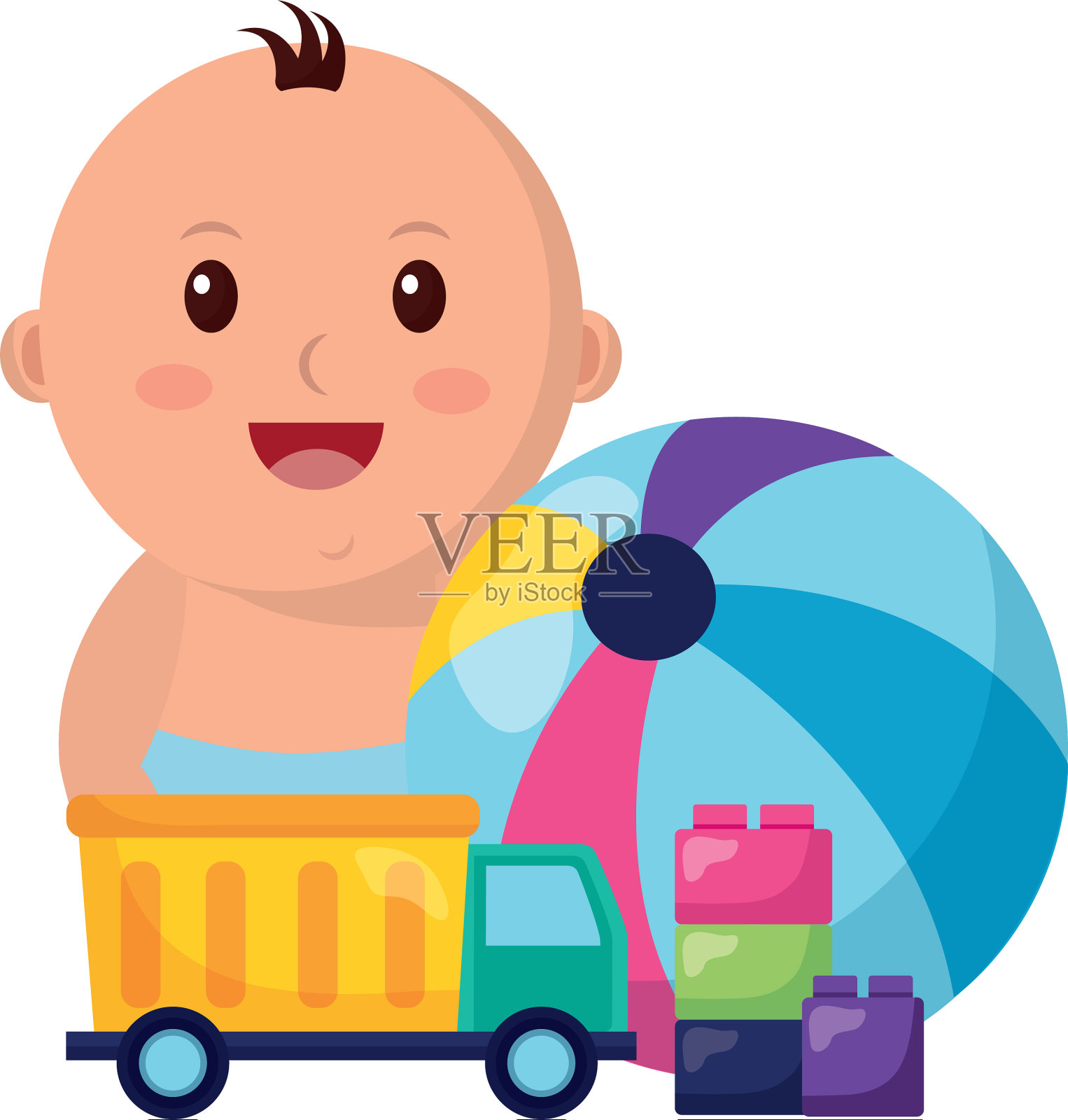 猪玩具设计元素图片